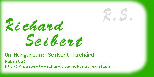 richard seibert business card