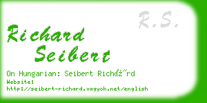 richard seibert business card